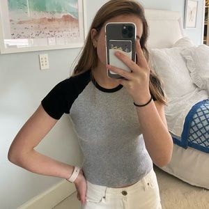 Brandy Melville two tone top